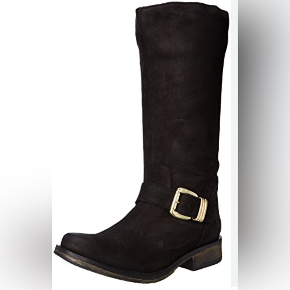 Vintage Steve Madden Moto boots. Size 9.5, brown nubuck leather. GUC